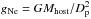 \hbox{$g_{\rm Ne} = G M_{\rm host}/D_{\rm p}^2$}