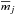 \hbox{$\overline{m}_j$}