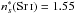 \hbox{$n^{*}_{s}(\ion{Sr}{i} )=1.55$}