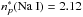 \hbox{$n^{*}_{p}\textrm{(Na I)}=2.12$}
