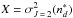 \hbox{$X= \sigma^2_{J\,=\,2} (n^{*}_{d}) $}