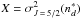 \hbox{$X= \sigma^2_{J\,=\,5/2} (n^{*}_{d}) $}