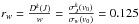 \hbox{$r_w=\frac{D^k(J)}{w}= \frac{ \sigma^k_{J} (v_0)}{\sigma_w(v_0)}=0.125$}