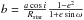 \hbox{$b = \frac{a \cos i}{R_\mathrm{star}} {\frac{1-e^2}{1+e \sin \omega}}$}