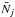 \hbox{$\bar N_j$}