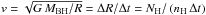 \hbox{$v=\sqrt{G\,M_\mathrm{BH}/R}=\Delta R/\Delta t=N_\mathrm{H}/\left(n_\mathrm{H}\,\Delta t\right)$}
