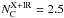 \hbox{$N_\mathrm{C}^\mathrm{X+IR}=2.5$}