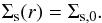 \begin{equation} \Sigma_\mathrm{s}(r) = \Sigma_\mathrm{s,0} . \end{equation}
