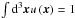\hbox{$\int {\rm d}^{3}\boldsymbol{x}u\left(\boldsymbol{x}\right)=1$}