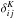 \hbox{$\delta_{ij}^{K}$}