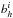 \hbox{$b_{h}^{i}$}