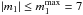 \hbox{${| m_{1} | \leq m_{1}^{\rm max} = 7 }$}