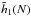 \hbox{${\tilde{h}_{1} (N) }$}