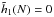 \hbox{${\tilde{h}_{1} (N) = 0 }$}