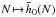 \hbox{$ N \!\mapsto\! \tilde{h}_{0} (N)$}