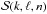 \hbox{${\mathcal{S} (k , \ell , n) }$}