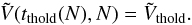 \appendix \setcounter{section}{6} \begin{equation} \tilde{V} (t_{\rm thold} (N) , N) = \tilde{V}_{\rm thold} . \label{definition_tthold} \end{equation}