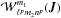 \hbox{${\mathcal{W}^{m_{1}}_{\ell^{p} m_{2} n^{p}} (\bm{J}) }$}