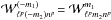 \hbox{${\mathcal{W}^{(-m_{1})}_{\ell^{p} (- m_{2}) n^{p}} \!= \mathcal{W}^{m_{1}}_{\ell^{p} m_{2} n^{p}} }$}