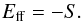 \begin{equation} \label{E:energy.ff} E_{\rm{ff}} = -S . \end{equation}