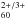 \hbox{$_{60}^{2+/3+}$}