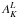\hbox{$A_{K}^{L}$}