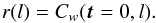 \begin{equation} r(l) = C_w(\vec{t}=0, l). \label{eq:cc-l} \end{equation}
