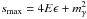 \hbox{$s_{\rm max}=4E\epsilon + m_{\gamma}^2$}