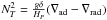 \hbox{$N^2_T={g\delta \over H_P} (\nabla_\text{ad}-\nabla_\text{rad})$}