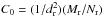\hbox{$C_0=(1/d_{\rm r}^2)(M_{\rm r}/N_{\rm r})$}