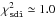 \hbox{$\chi^2_{\rm \sdi}\simeq1.0$}