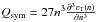 \hbox{$Q_{\rm sym}= 27 n^3\frac{\partial^3 \varepsilon_{\rm T}(n)}{\partial n^3}$}