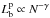 \hbox{$L_{\rm b}^{\rm p} \propto N^{-\gamma}$}