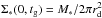 \hbox{$\Sigma_*(0,t_{\rm g})=M_{*}/2\pi r_{\rm d}^{2}$}