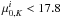 \hbox{$\mu_{0,K}^{i} < 17.8$}