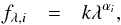 \appendix \setcounter{section}{1} \begin{eqnarray} \label{powerlaw} f_{\lambda, i} &=& k \lambda ^{\alpha_{i}}, \end{eqnarray}