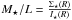 \hbox{$M_{\star}/L=\frac{\Sigma_{\star}(R)}{I_{\star}(R)}$}