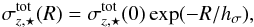 \begin{equation} \protect\label{eqn:m13b} \sigma_{z\rm, \star}^{\rm tot}(R)=\sigma_{z\rm, \star}^{\rm tot}(0)\exp(-R/h_{\sigma}), \end{equation}