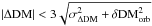 \hbox{$|\Delta{\rm DM}| < 3\sqrt{\sigma^2_{\Delta{\rm DM}}+\delta{\rm DM}^2_{\rm orb}}$}