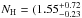\hbox{$N_{\rm H}=(1.55^{+0.72}_{-0.23}$}