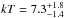 \hbox{$kT=7.3^{+1.8}_{-1.4}$}