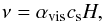 \begin{equation} \nu = \alpha_{\rm vis} c_{\rm s} H , \label{eq5} \end{equation}