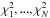 \hbox{$\chi_{1}^{2},...,\chi_{N}^{2}$}