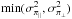 \hbox{$\min(\sigmaparall^2, \sigmaperp^2)$}