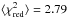 \hbox{$\langle \chi^{2}_{\rm red} \rangle =2.79$}