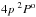 \hbox{${4}{p}^{ }\,^2{P}^{\rm o}_{ }$}