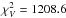 \hbox{$\chi^2_V=1208.6$}