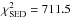 \hbox{$\chi^2_\mathrm{SED}=711.5$}