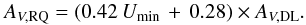 \begin{equation} \mRQAv = (\renQA \,\Umin \,+\,\renQB) \times \mDLAv. \label{ren} \end{equation}