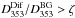 \hbox{${D^{\rm Dif}_{353}}/{D^{\rm BG}_{353}} > \zeta$}